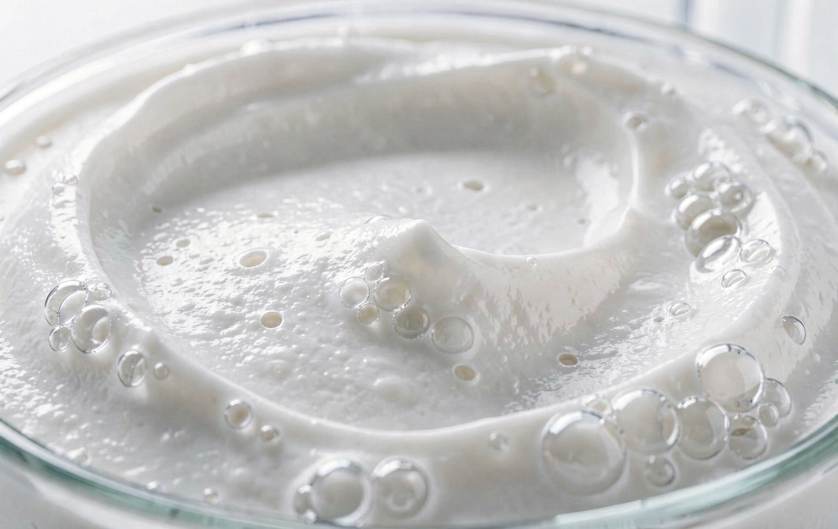 Creme Textur im Detail